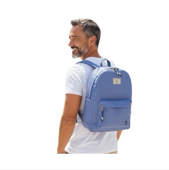 U.S. Polo Assn. Sky Blue Men's Backpack - Picture 4 of 12